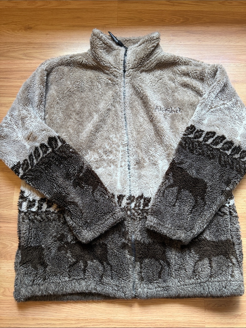 Vintage Alaska zip up fleece